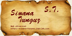 Simana Tunguz vizit kartica